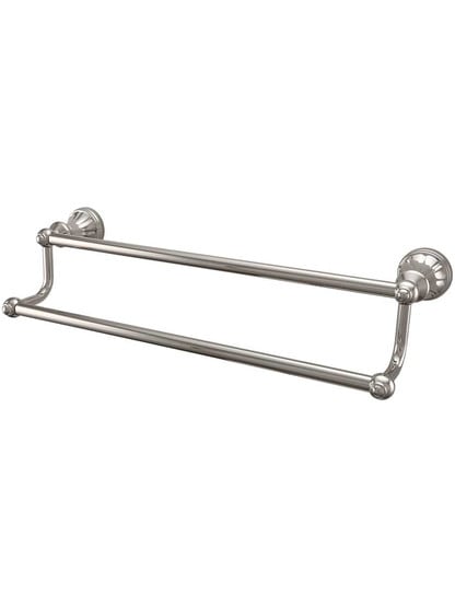 30 inch Hudson Double Towel Bar in Polished Nickel.